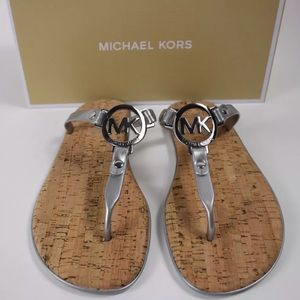 LAST ONE!! Michael Kors Silver Sandals w/o tags!